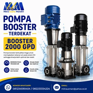 POMPA BOOSTER TERDEKAT - Booster 2000 GPD