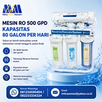 Mesin Ro 500 Gpd  Kapasitas 80 Galon Per Hari 