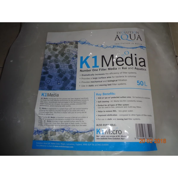 Kaldness K1 Water Filter Media